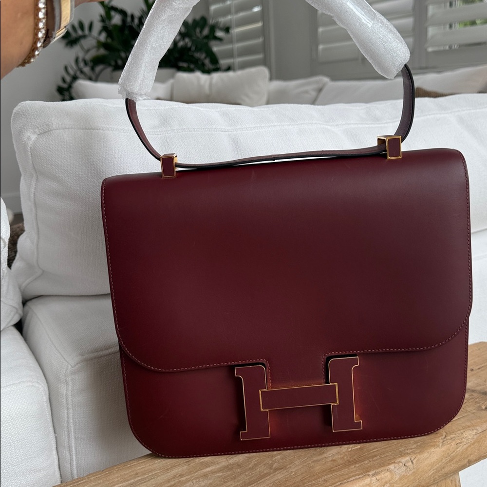 Hermes Constance large  Burgundy  Shoulder Bag